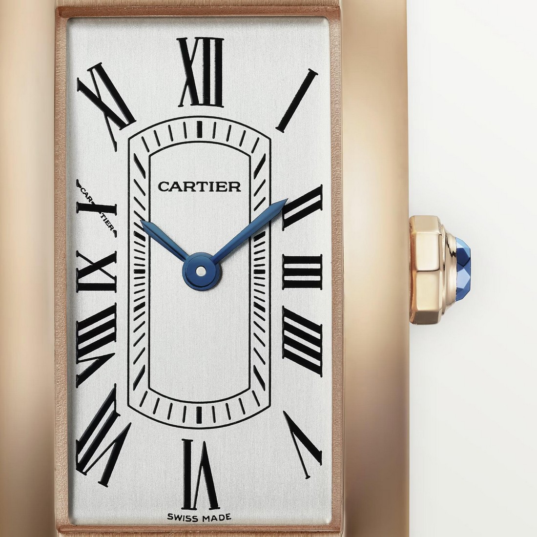 Đồng Hồ Cartier Tank Américaine Small Watch Nữ Nâu Vàng